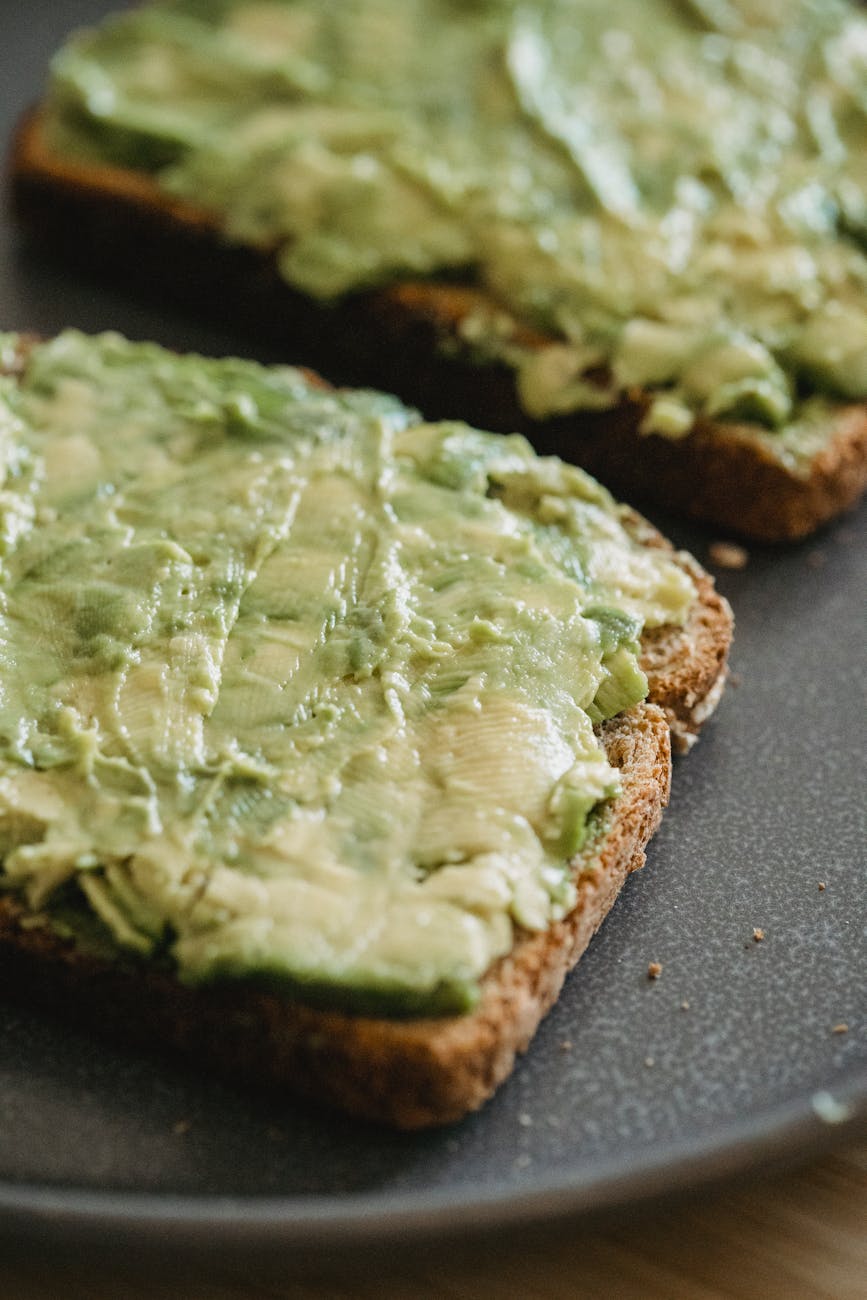 avocado toasts on a flat surface